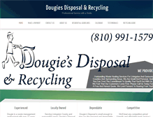 Tablet Screenshot of dougiesdisposal.com